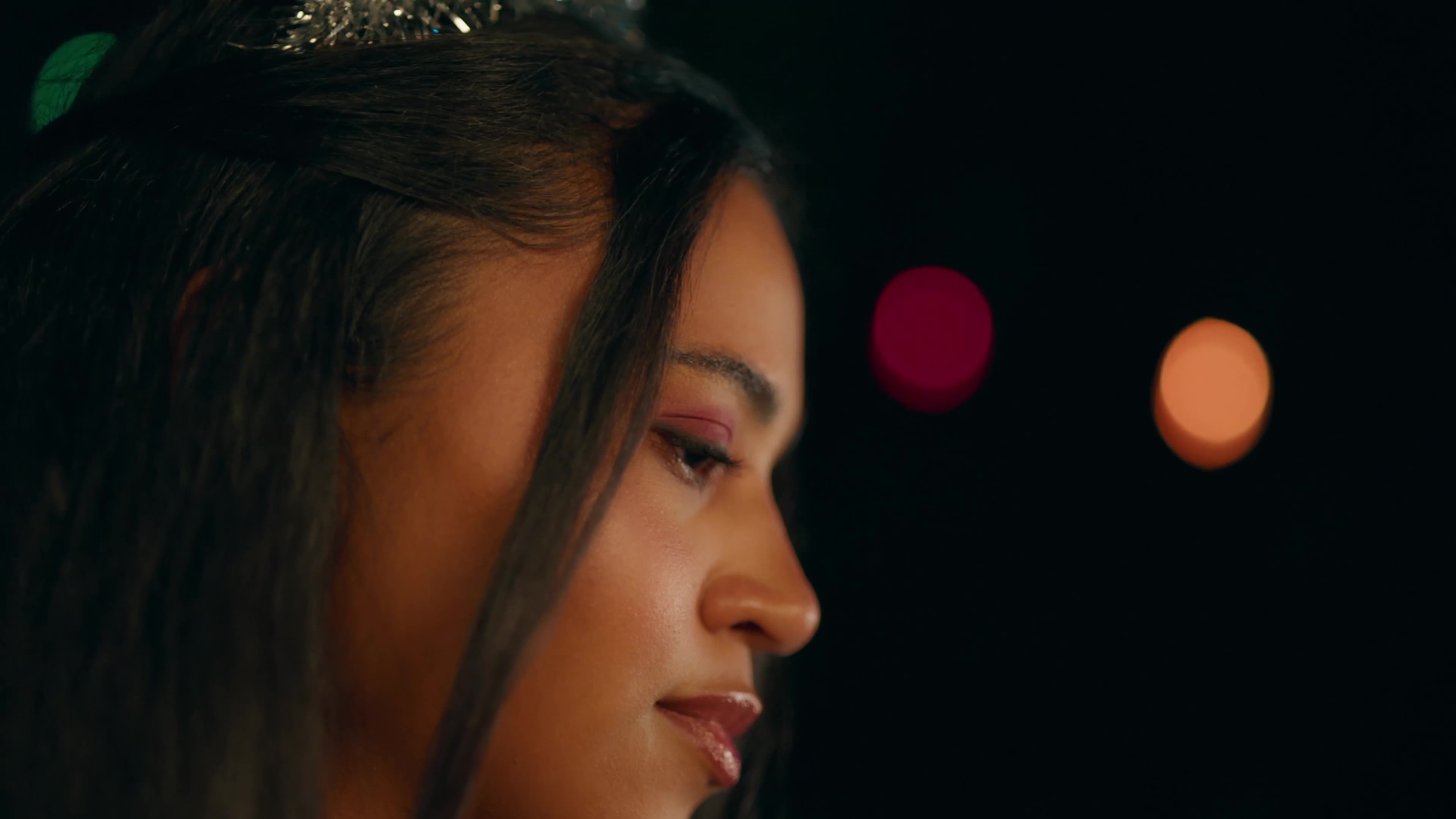 Close-up portrait at the party